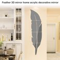 thumbnail image 3 of Plume 3D Mirror Wall Sticker home decor Living Room bedroom Art Home Decal Acrylic Sticker Mural Wall Decoration  2#, 3 of 9