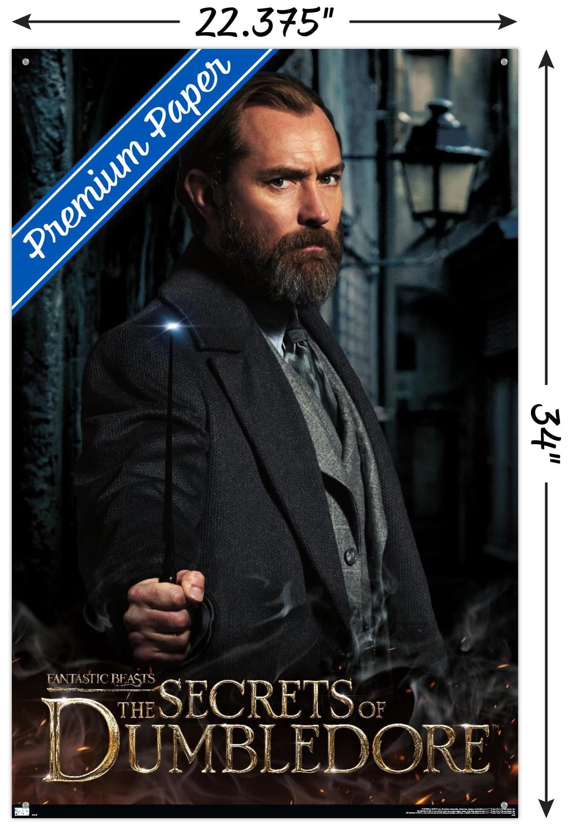 Fantastic Beasts: The Secrets of Dumbledore - Dumbledore Wall Poster with Pushpins, 22.375" x 34"