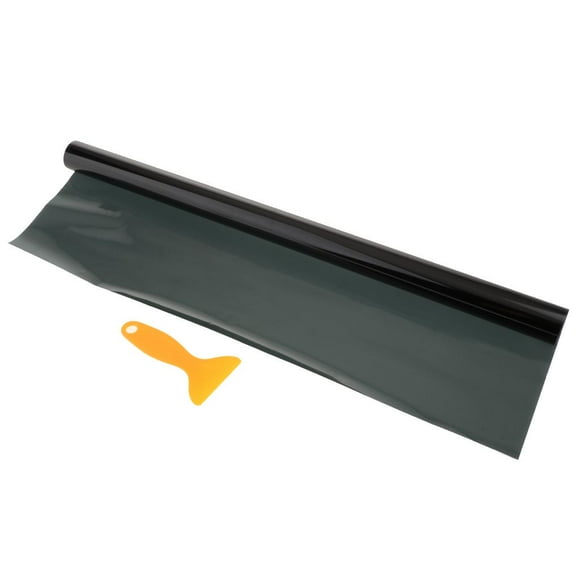 Almencla 15% VLT Car Black Home Glass Window Tint Tinting Film Roll 50cmx6m 50x600cm