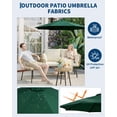 thumbnail image 4 of 9FT Patio Umbrella for Outdoor, Market Table Umbrella with Push Button Tilt and Crank, Outdoor Patio Umbrellas with 8 Sturdy Ribs for Garden Backyard Deck Pool, 4 of 8