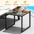 thumbnail image 4 of Uforic Patio Chaise Lounge Set of 3, Aluminum Outdoor Lounge Chairs with Side Table, Padded Fabric, and Wheels, 4 of 5