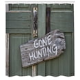 thumbnail image 3 of Ambesonne Hunting Shower Curtain, Old Cottage Door, 69"Wx75"L, Multicolor, 3 of 3