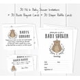 thumbnail image 3 of Inkdotpot Set Of 30Bear Jungle Animals Baby Shower Invitations-Diaper Raffle Tickets And Baby Shower Book Request Cards Invites Its A Boy Its A Girl, 3 of 8