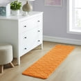 thumbnail image 2 of Yafa Home Fashion 1pc:17" X 60" Bath Rug Runner, Memory Foam; Water Absorbent & Non-Slip (Orange), 2 of 6