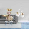 thumbnail image 2 of Estatua moderna con figuras de cisne, bandeja para guardar llaves, resina creativa, decoración para pareja, para mueble de TV, mesa, dormitorio,, 2 of 8