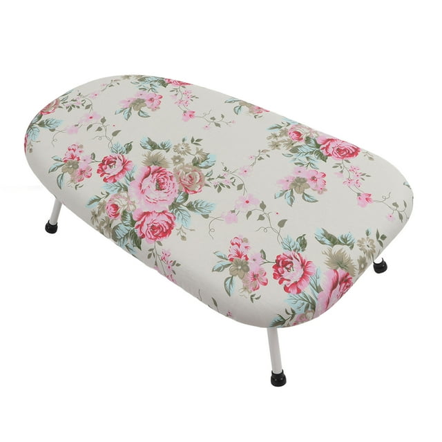 Planche à Repasser, Mini Planche à Repasser de Table Portable pour Chambre Motif de Fleurs 1