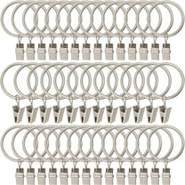 FZENeast Metal Reusable Curtain Clip Rings 40 Count