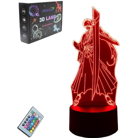 FYBTO Popular Anime Figure Ichigo Kurosaki LED Light Fans Favorite Xmas ...