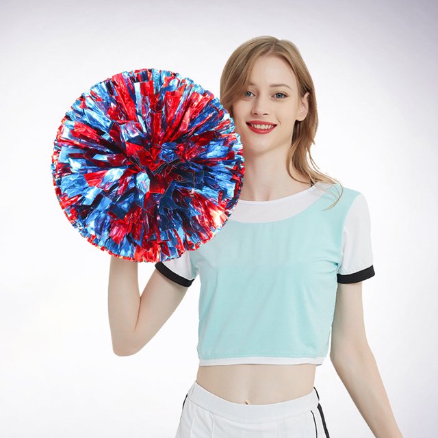 2PCS Cheerleading Handheld Colorful Flowers Sports Activities Performance Cheering Supplies Colorful Lightweight Finger Ring Buckle Design Off Party Dresses for Women Sexy Divorce Party Decorations