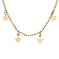 thumbnail image 3 of Collier Ras du Cou Étoile Chanceuse Pendentif Chaîne à Pampilles Collier pour Femmes Filles, 3 of 9