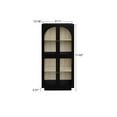 thumbnail image 7 of Pantry Cabinet, Kitchen Storage Cabinets with Acrylic Door and Adjustable Shelves, Modern Buffet Cabinet for Bathroom, Laundry, Living Room, Dinning Room, Home Office, Black, 7 of 7