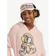 thumbnail image 4 of Looney Tunes X Justice Girls Long Sleeve Sleep Hoodie and Eyemask, 2-Piece, Sizes, 4 of 5
