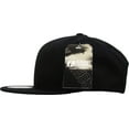 thumbnail image 2 of Solid Cotton Snapback Flat Brim Baseball Cap Adjustable Classic 6 Panel Hat, 2 of 3