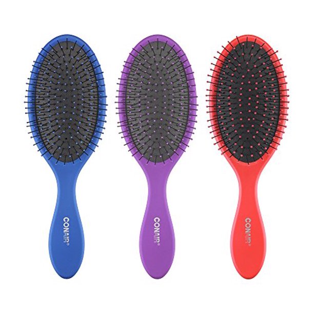 Conair Detangling Cushion Brush Set, 3pc (Colors May Vary) Walmart