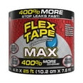 thumbnail image 1 of Flex Tape , MAX, Ruban Imperméable Original Épais et Flexible en Caoutchouc - Scelle et Répare les Fuites, Fonctionne sous l'Eau, Intérieur Extérieur - Réparation de Toit de Maison VR et de Piscine, Noir, 4, 1 of 5