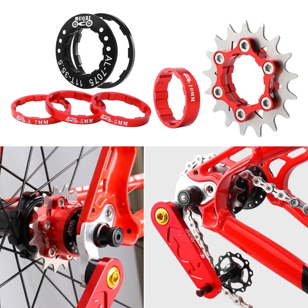 Rueda dentada Rueda de inercia antigua Rueda dentada popular para MTB rojo shamjiam Casete de una velocidad
