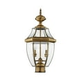 thumbnail image 5 of Livex Lighting Monterey 2 Light Outdoor Post Lantern, 5 of 7