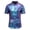 Purple, variant on WREESH Men's Slim Short Sleeve Shirt Casual Sports Top with Graphic Prints Summer Button Up Half Sleeve T-Shirt for Men Gold