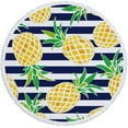 thumbnail image 2 of HBBKVI Round Beach Towel 60" × 60", Refreshing Fruit Bath Towels for Beach Travel Camping Picnic, Colorful Lightweight Quick Dry Super Absorbent Sand Proof Towels, 2 of 6