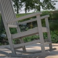 thumbnail image 4 of Merrick Lane Gray Poly Resin Indoor/Outdoor Rocking Chair, 4 of 15