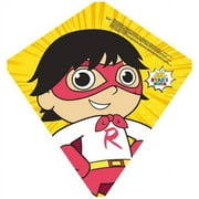 Ryan's World Poly Diamond Character Kite for Kids & Adults, Easy to Assemble Fly Beginner Kite for Boys Summer Outdoor Game 23-in.