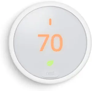 Google Nest Thermostat E T4001ES – Smart Wi-Fi Thermostat, White, Sealed