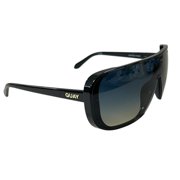 Quay Australia Center Stage Shield Sunglasses Black Ink Taupe