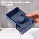 thumbnail image 4 of Fiudx Ofertas Del Día Caja De Jabón Diseño De Drenaje Montado En La Pared Instalación Sin Perforación Estante De Almacenamiento Con Gran Capacidad De Carga, 4 of 7