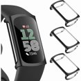 thumbnail image 1 of wonima11 3 Pack Screen Protector for Fitbit Charge 6/5, TPU All-Around Protective Case Cover Rugged Bumper Shell Accessories (Black), 1 of 1