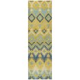 thumbnail image 2 of Addison Rugs Dream Shag Premium Machine Washable Transitional Tribal, Boho Yellow Runner Rug, 2'3" x 7'6", 2 of 8
