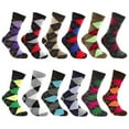 thumbnail image 3 of Falari Men Dress Socks 12 Pairs Assorted Colors Argyle Size 10-13, 3 of 6