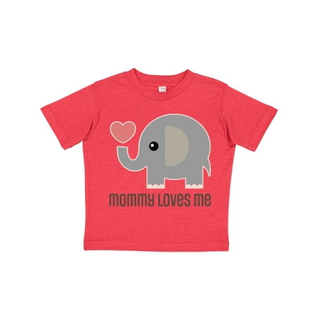 

Inktastic Mommy Loves Me Elephant Gift Toddler Boy or Toddler Girl T-Shirt