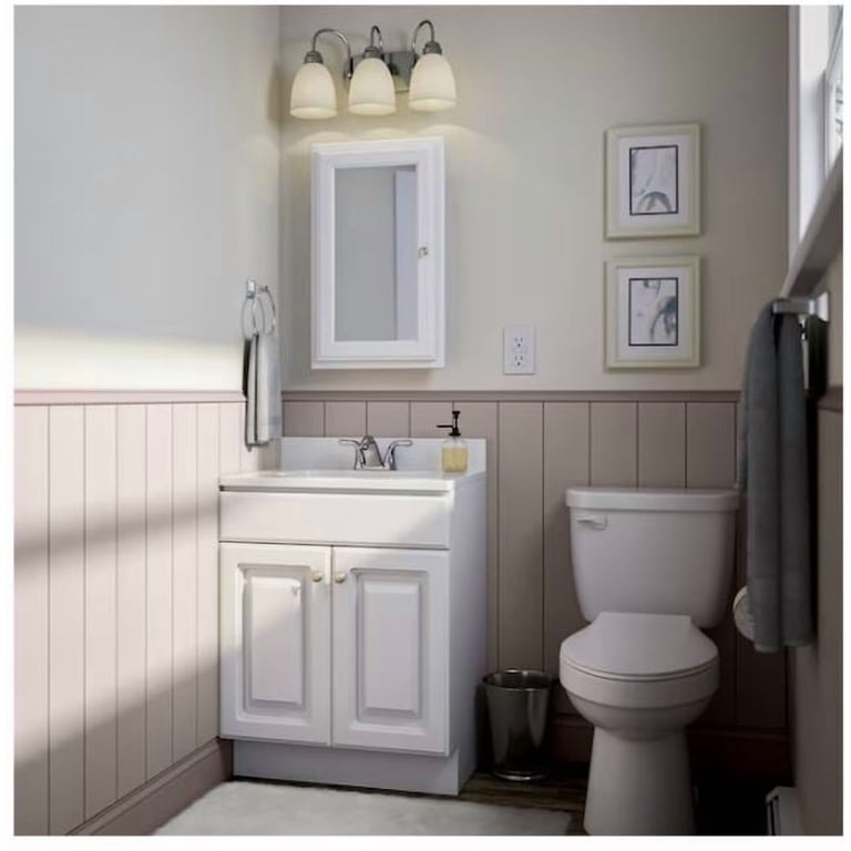 Project Source Dover Chrome 4-in centerset 2-Handle WaterSense