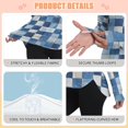 thumbnail image 4 of FORMRS Womens Long Sleeve Shirts UPF 50+ Sun Protection Quick Dry Fishing Hiking Tops, Size S-2XL, Blue and Gray Plaid Pattern, 4 of 8
