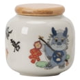 thumbnail image 1 of Ceramic Sealed Jar for Storage Beige Color Suitable for Tea Coffee and Snacks 1 Piece, 1 of 7
