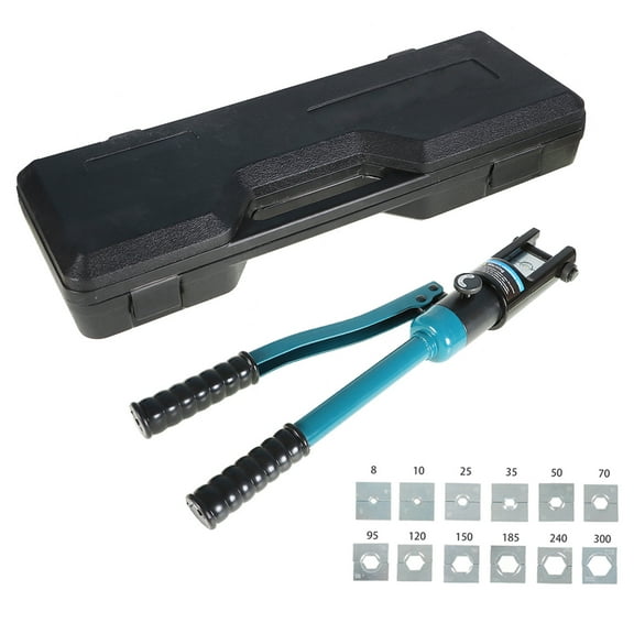 New Hydraulic Cable Lug Crimper 16Ton Tool Kit Includes Crimping Tool W/13 Dies