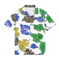 thumbnail image 5 of Boys Hawaiian Shirt Casual Lightweight Short Sleeve Tops Tropical Print Summer Beach Vacation Party Button Down Shirt,Sizes 3-15, 5 of 8