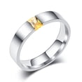 thumbnail image 2 of Hyasfey Unisex Ring Bright Luster Adjustable Open Design Glossy All Match Decoration Gifts Cubic Zirconia Women Men Wedding Engagement Ring for Banquet, 2 of 8