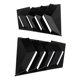 thumbnail image 5 of Persianas para ventana lateral, 2 unids/set, persianas para ventana lateral trasera de coche, reemplazo negro brillante, embellecedor de decoración Exterior para automóvil, 5 of 5