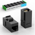 thumbnail image 1 of Acoplador Keystone Sokqovt CAT6A RJ45 (paquete de 24) negro, 1 of 7