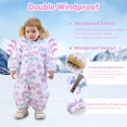 thumbnail image 6 of Toddler Girl One-Piece Snowsuit (6-18 Months) | Warm Winter Outdoor Play Suit, 6 of 7