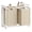 Cappuccino Beige and Natural Beige, variant on 46L Laundry Hamper with Shelf Laundry Basket Laundry Sorter with 2 Pull-Out and Removable Bags Shelf Rustic Brown and Black