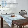 thumbnail image 2 of VHC Brands Annie Buffalo Check Blue Table Topper 40x40, Kitchen and Dining Room Decor, Tabletop Accessory, Cotton, Annie Buffalo Check Collection, Square 40x40, Dusk Blue, 2 of 3