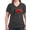 Charcoal, variant on CafePress - I Heart (Love) Toes Women's V Neck Dark T Shirt - Women's V-Neck Dark T-Shirt