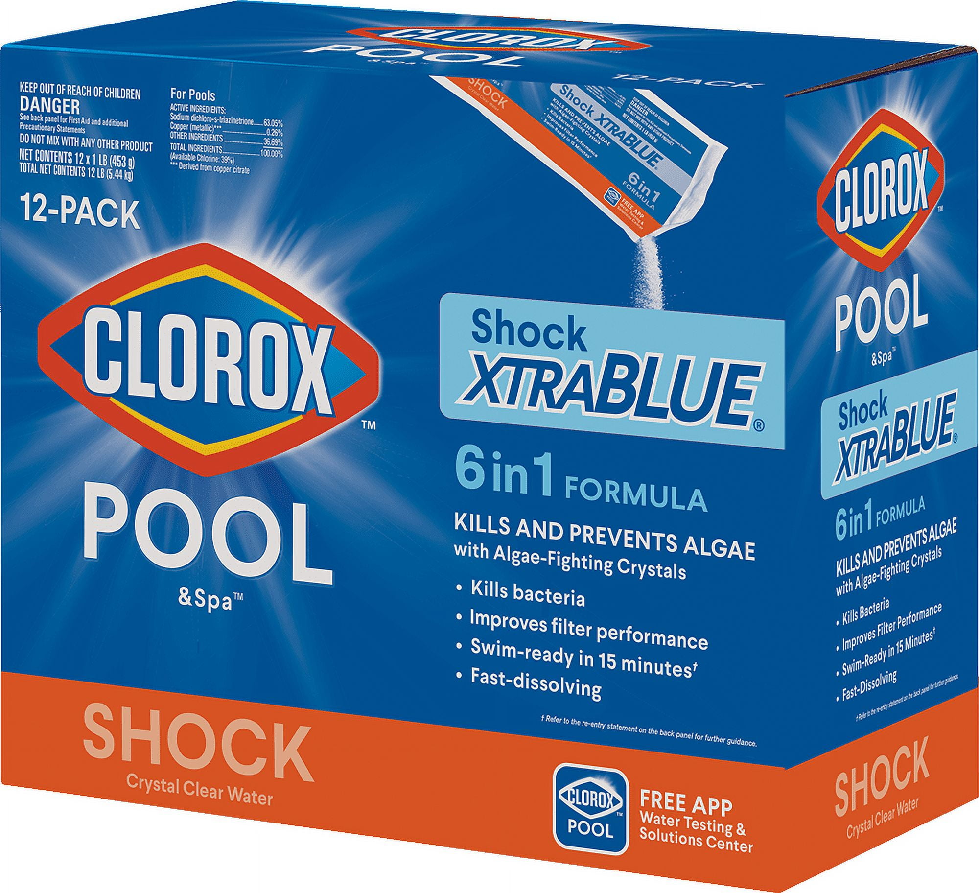 Clorox Pool&Spa Shock Xtra Blue Pool Shock for Swimming Pools