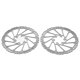 thumbnail image 5 of Juego de frenos de disco para bicicleta kit de freno de disco a presión de aceite Mango de aluminio Cilindro integrado de doble pistón con rotor de freno de 2 discos para, 5 of 8