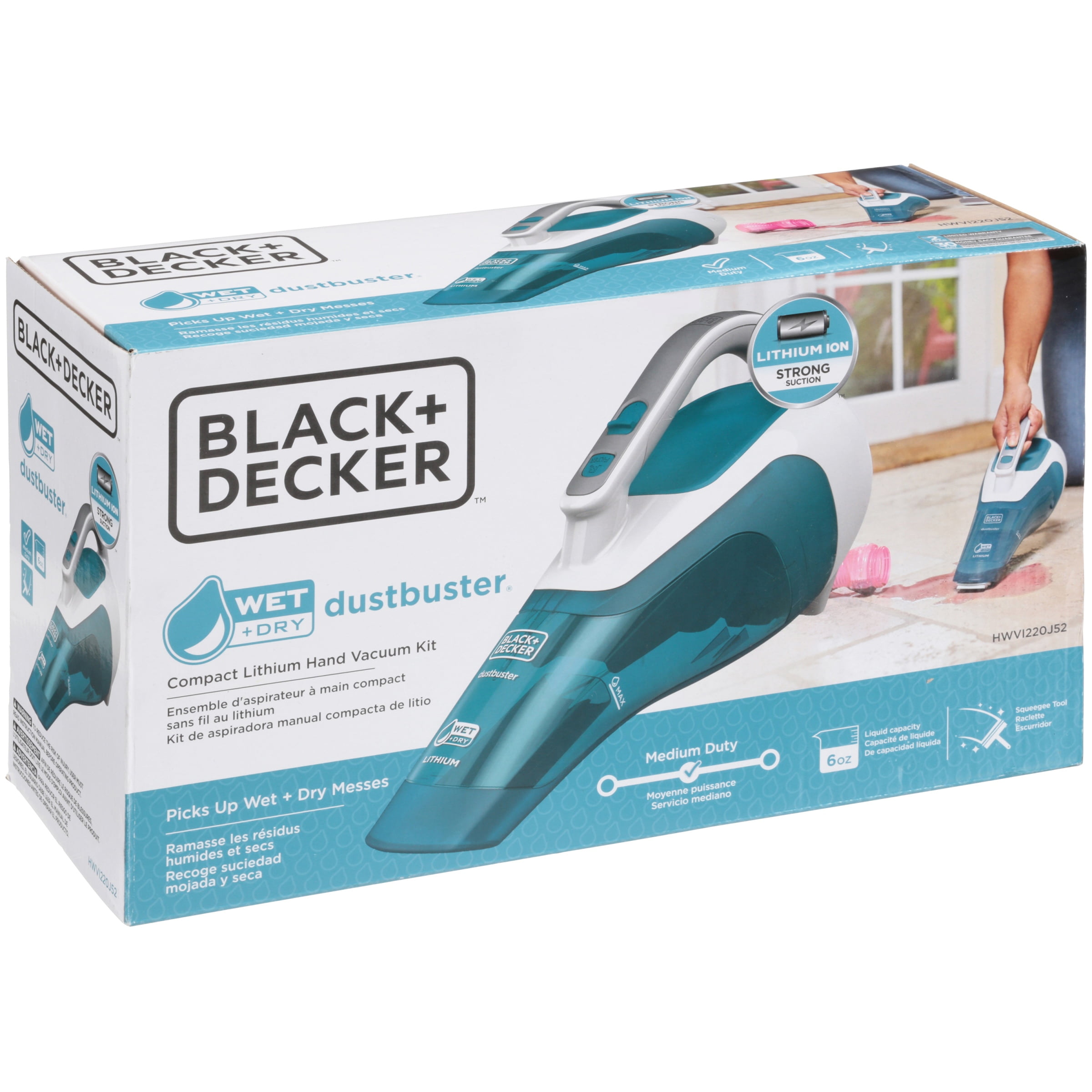 Black & Decker dustbuster(R) QuickClean(TM) Cordless Hand Vacuum Wet/Dry  HNV215BW52