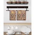 thumbnail image 3 of Farmhouse Coffee Time Kitchen Dish Towels for Drying Dishes Set of 4, Vintage Gnomes Desserts Brown Wood Waffle Weave Microfiber Hand Tea Bathroom Towels Quick Dry & Absorbent Towel 15.7x23.6, 3 of 7