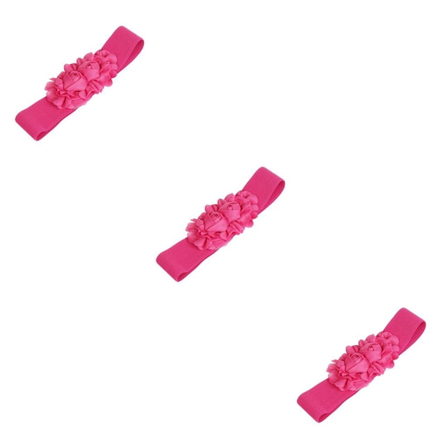 Minnieouse Cinturón de mujer, accesorio de decoración de ropa, correas de cintura elegantes, cinturones elásticos en forma de rosa para niña para Type1 NO1 Minnieouse CBP256580