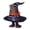 Witch Hat, variant on SeekLGT Halloween Ghost Decor Wooden Table Sign with Broomstick Freestanding Block Decor for Tiered Tray Home Kitchen Mantel, 1 pc